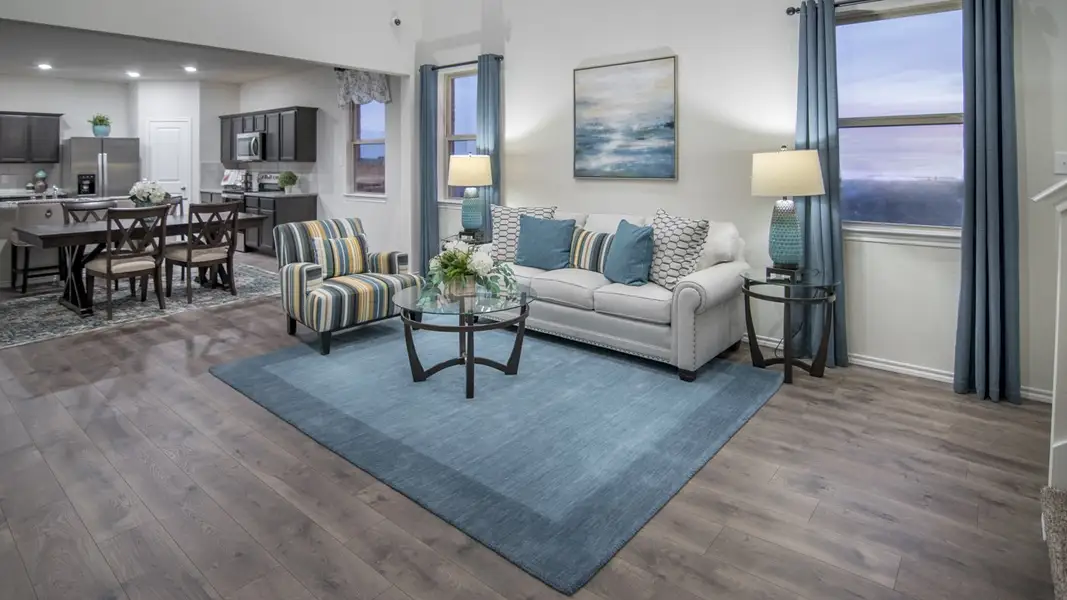 Furnished interior view inside a new home in Wildcat Ranch, Crandall (Image 4).