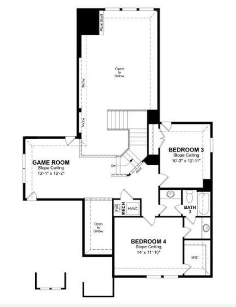 Beazer Homes Whitewing Trails Summerfield Floorplan.