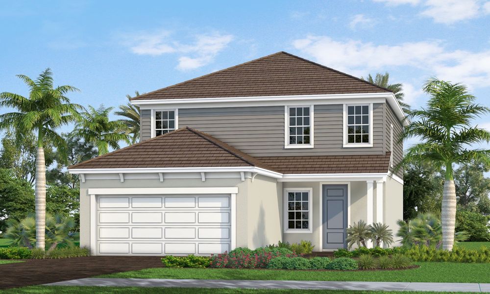 Representative exterior photo of a completed home built from the Honor by Neal Communities in Palm Grove, Bradenton, FL (Image 2).