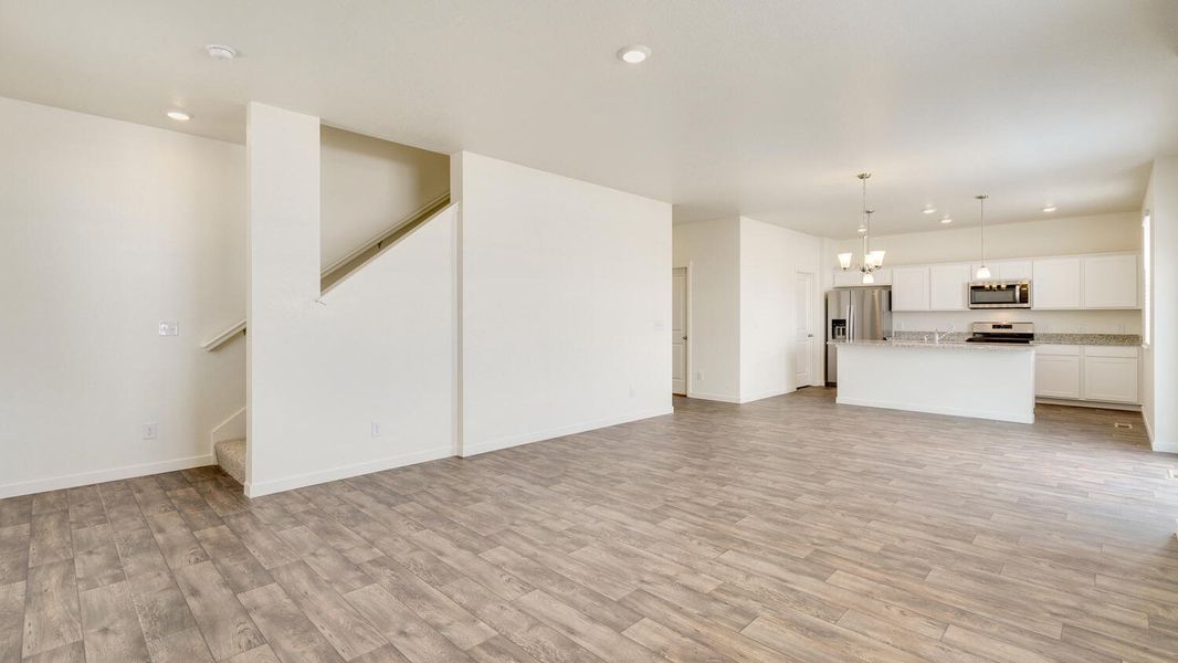Representative unfurnished interior of a home built from the Gable by D.R. Horton in Brighton Crossing, Brighton (Image 15).
