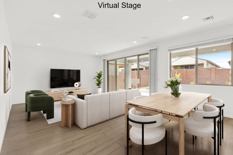 Furnished interior view inside a new home in Oasis At Rocking K, Vail (Image 5).