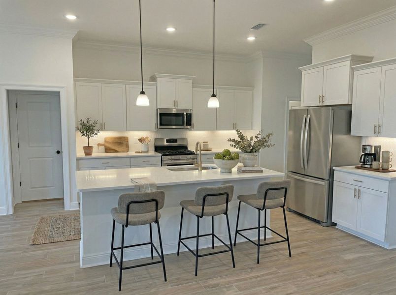 Furnished interior view inside a new home in Bird Song at Hammock Bay, Freeport (Image 3).