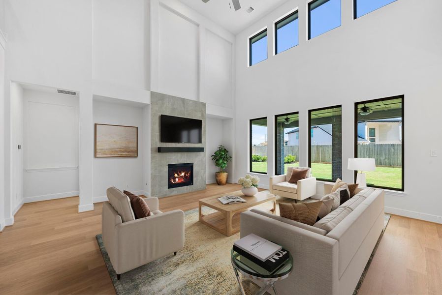 Furnished interior view inside a new home in Harvest Green, Richmond (Image 7).
