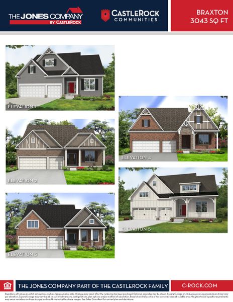 Front exterior of a new home in Aden Woods, Fairview, TN, highlighting curb appeal (Image 21).