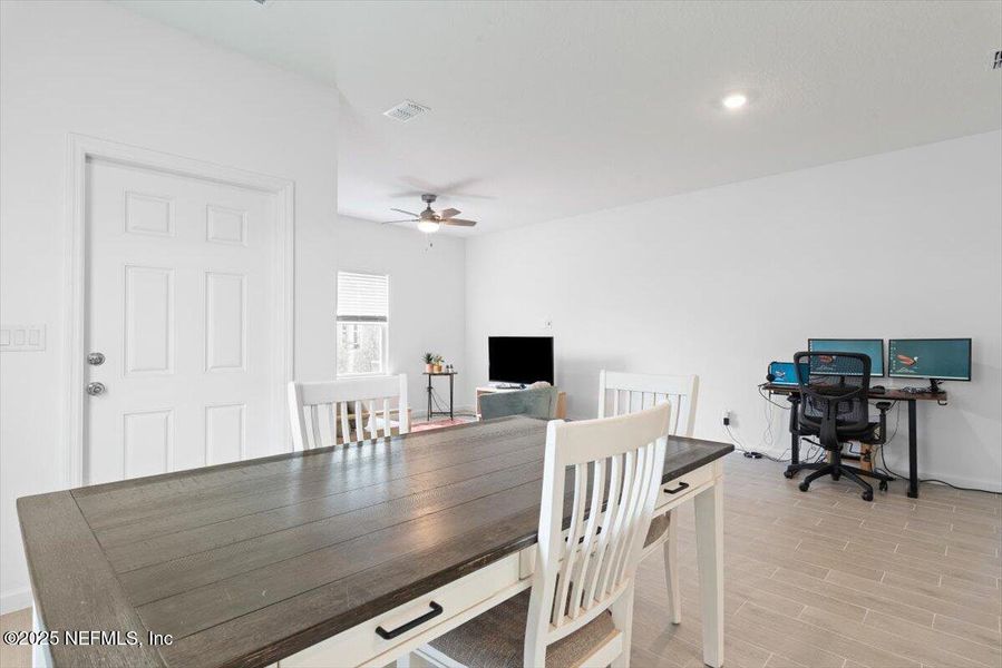 Furnished interior view inside a new home in Hardwick Farms: Hardwick Farms - Townhome Collection, Jacksonville (Image 17).