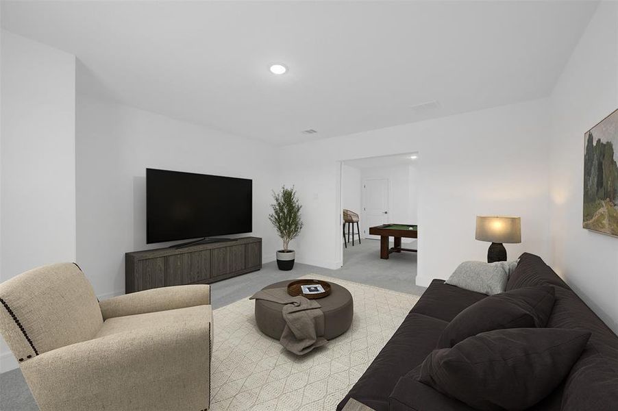 Furnished interior view inside a new home in Timberbrook, Justin (Image 22).