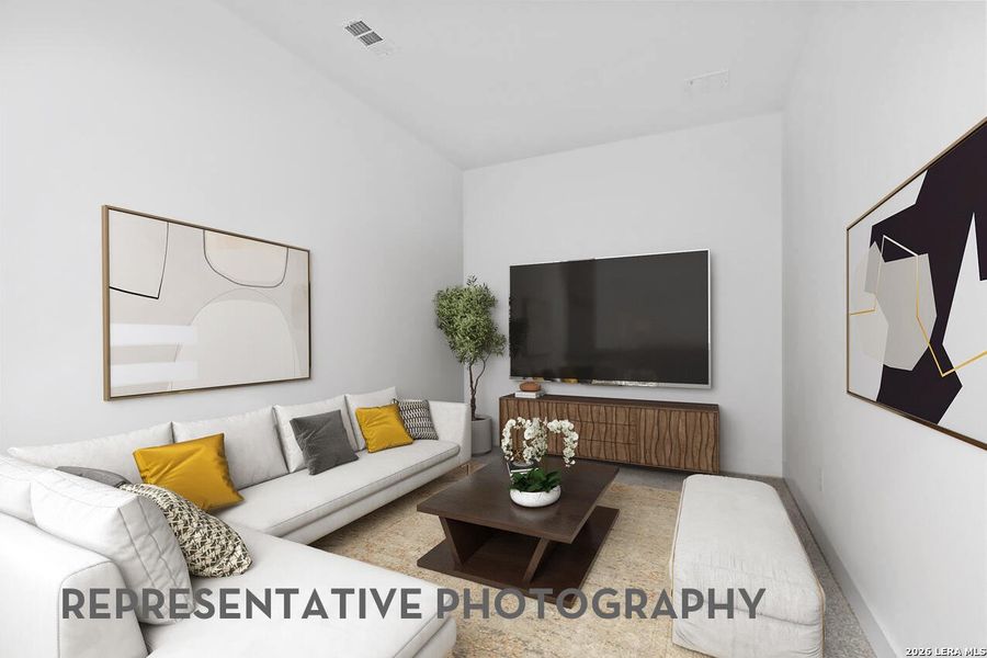Furnished interior view inside a new home in Davis Ranch, San Antonio (Image 7).