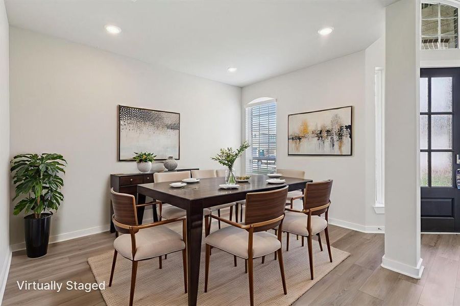 Furnished interior view inside a new home in Kingdom Heights, Rosenberg (Image 7). Furnished interior view inside a new home in Kingdom Heights, Rosenberg (Image 7).