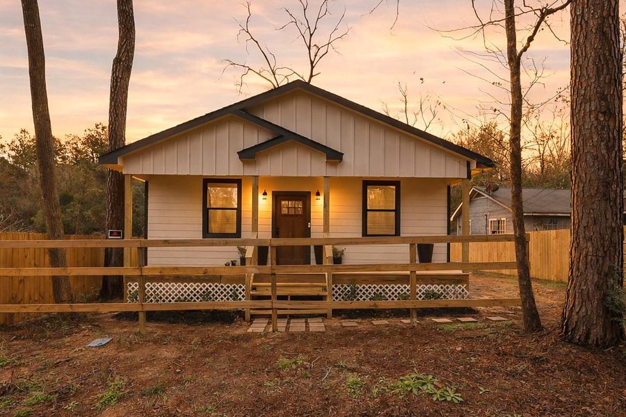 Exterior details and patio area of a home in , Shepherd (Image 1). Exterior details and patio area of a home in , Shepherd (Image 1).