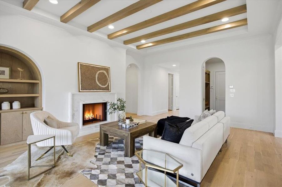 Furnished interior view inside a new home in , Dallas (Image 27).