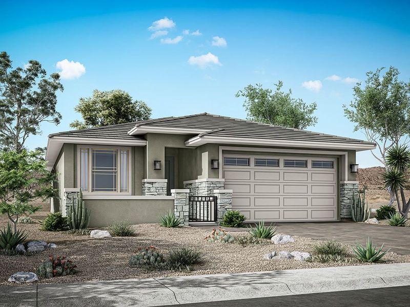 Representative exterior photo of a completed home built from the Oakmont II by William Ryan Homes in Fairways in Victory at Verrado, Buckeye, AZ (Image 3). Representative exterior photo of a completed home built from the Oakmont II by William Ryan Homes in Fairways in Victory at Verrado, Buckeye, AZ (Image 3).