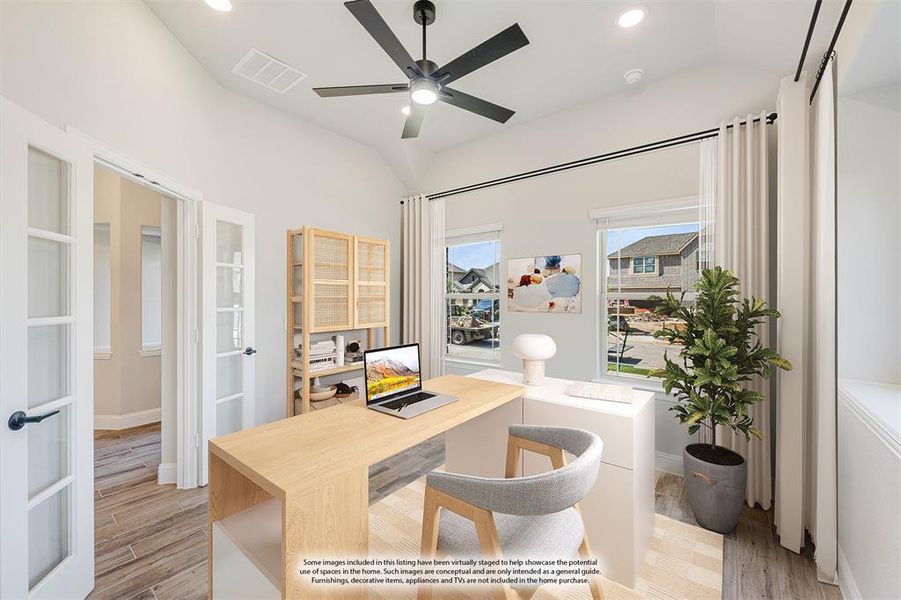 Furnished interior view inside a new home in Villages of Walnut Grove, Midlothian (Image 7).