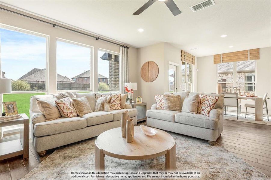 Furnished interior view inside a new home in The Lakes at Parks of Aledo, Aledo (Image 24).
