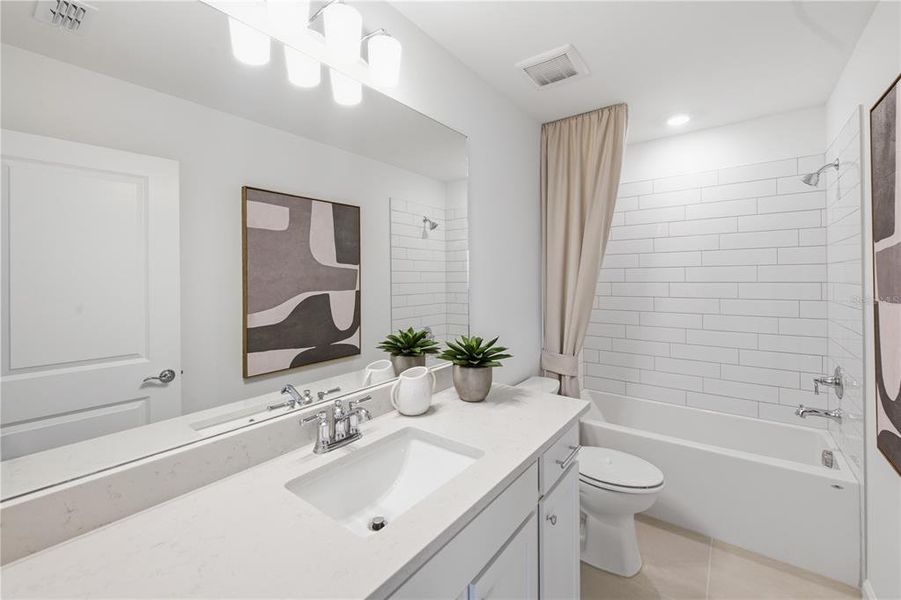 Furnished interior view inside a new home in Reagan Landing, Bradenton (Image 19). Furnished interior view inside a new home in Reagan Landing, Bradenton (Image 19).