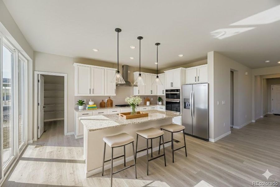 Conifer - Kitchen - Virtually staged photo Conifer - Kitchen - Virtually staged photo