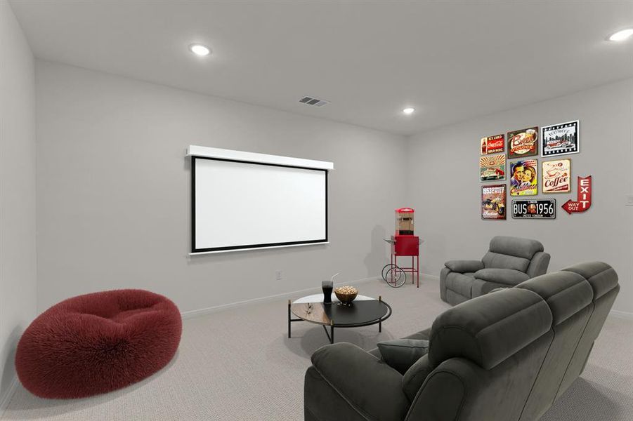 Furnished interior view inside a new home in Walsh Classic, Fort Worth (Image 14). Furnished interior view inside a new home in Walsh Classic, Fort Worth (Image 14).