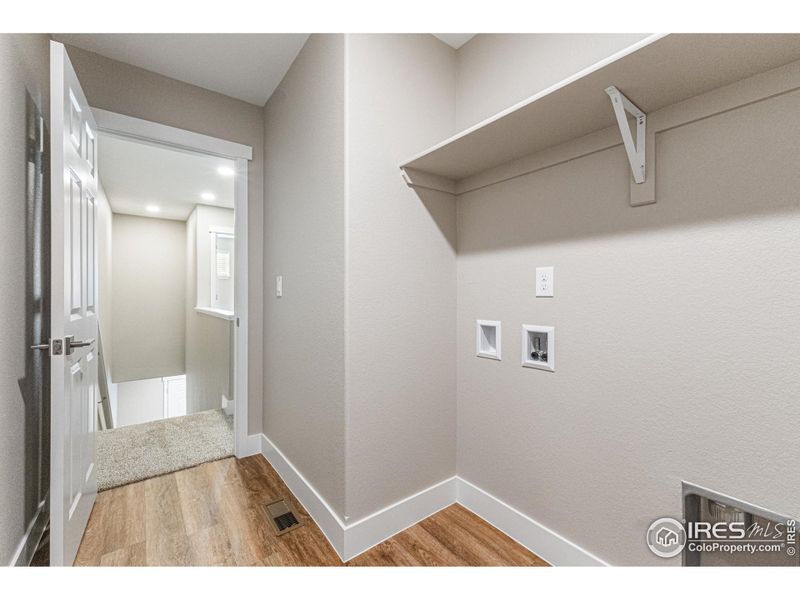 Convenient Upper Laundry Room