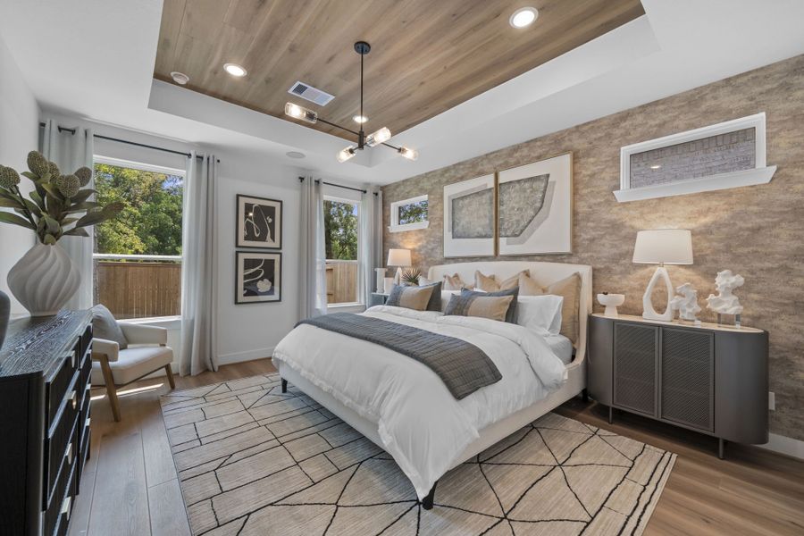 Furnished interior view inside a new home in The Highlands, Porter (Image 10).