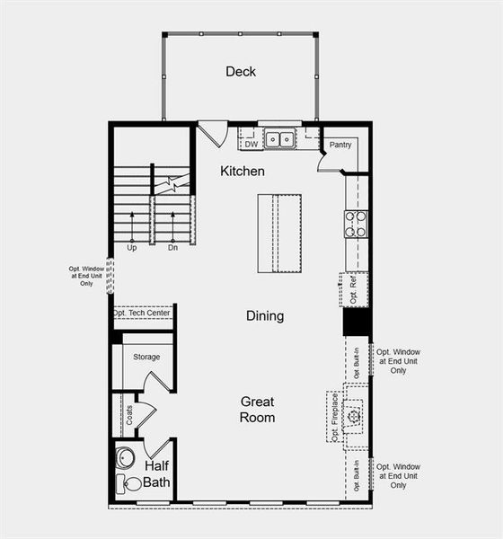 2D floor plan layout of this home in Somerset at Veterans Memorial, Mableton, GA (Image 4).