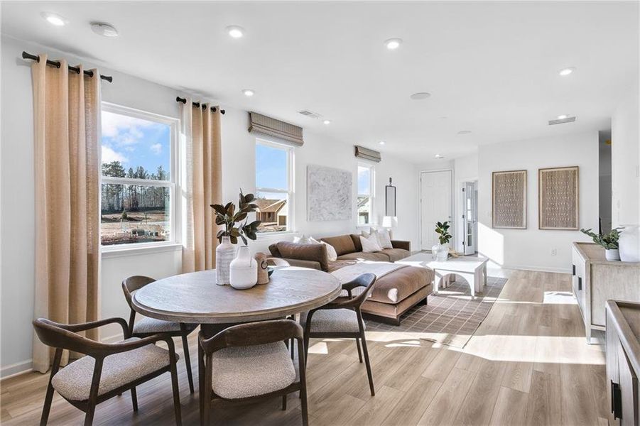 Furnished interior view inside a new home in Sun City Peachtree, Griffin (Image 13). Furnished interior view inside a new home in Sun City Peachtree, Griffin (Image 13).