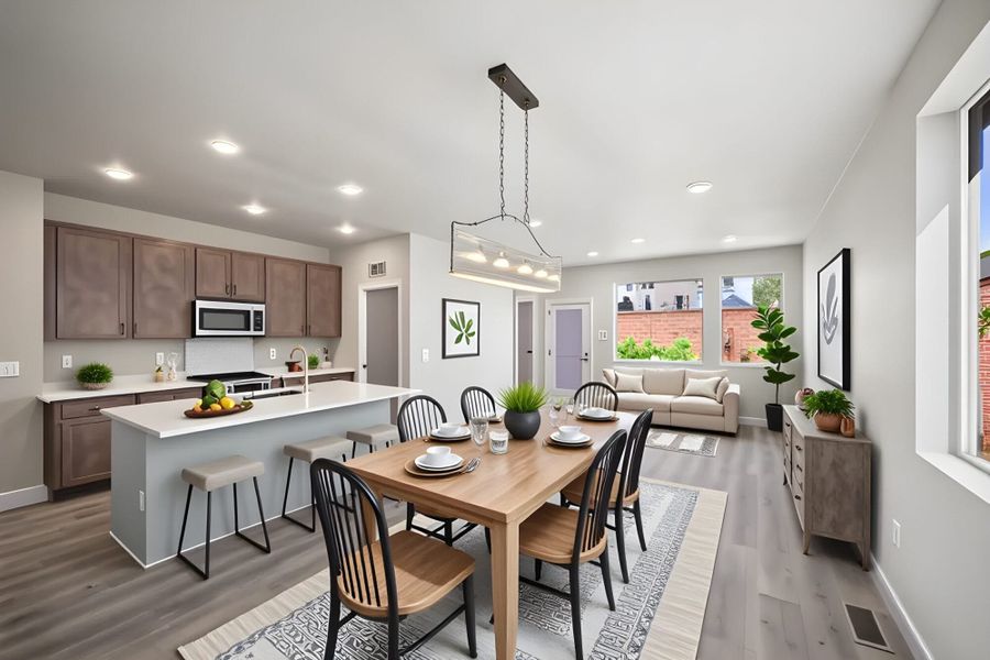 Furnished interior view inside a new home in Trails at Aspen Ridge-3, Colorado Springs (Image 5).