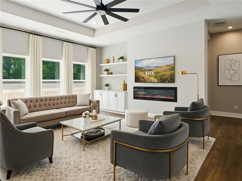 Furnished interior view inside a new home in , Mableton (Image 8).