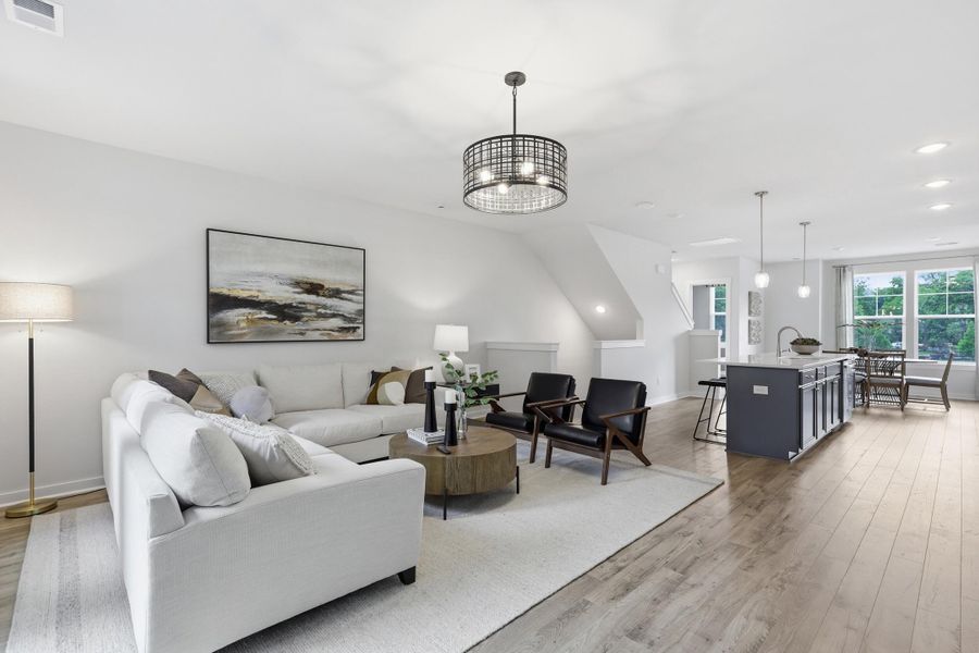 Furnished interior view inside a new home in Rhetts Cove, Johns Island (Image 15).