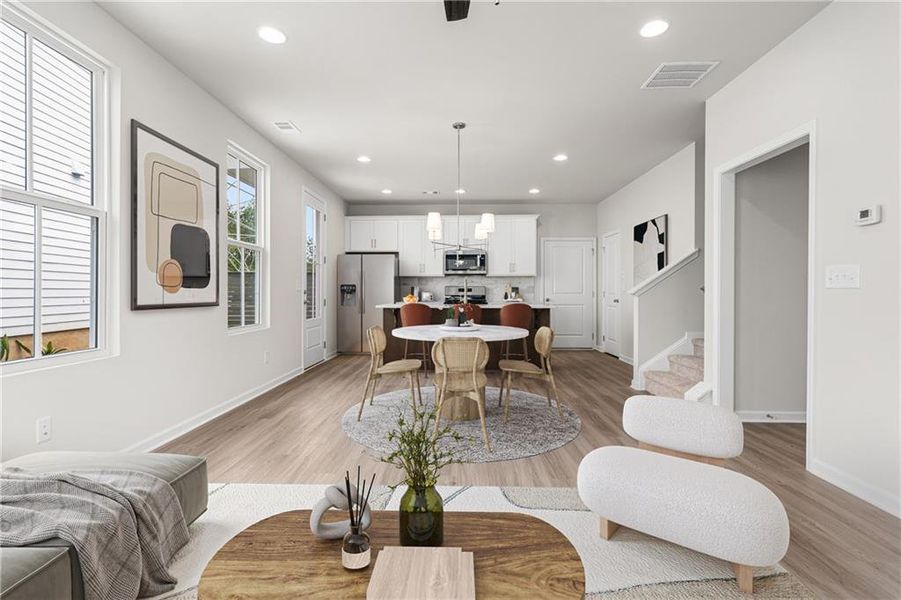 Furnished interior view inside a new home in Harmony, Auburn (Image 5). Furnished interior view inside a new home in Harmony, Auburn (Image 5).