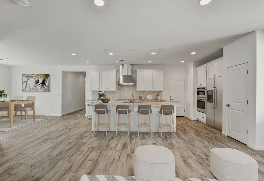 Virtually Staged Wickenburg Ranch Dream HS 1570 Great Room Kitchen - 6 of 16