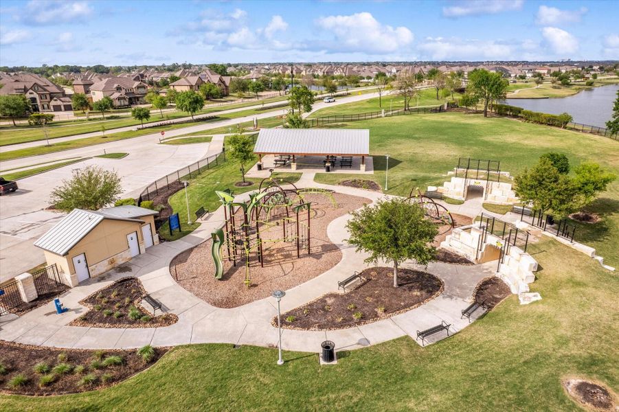 Playground and picnic pavilion