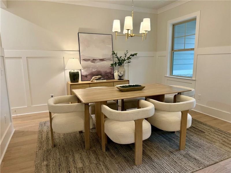 Furnished interior view inside a new home in , Suwanee (Image 5). Furnished interior view inside a new home in , Suwanee (Image 5).
