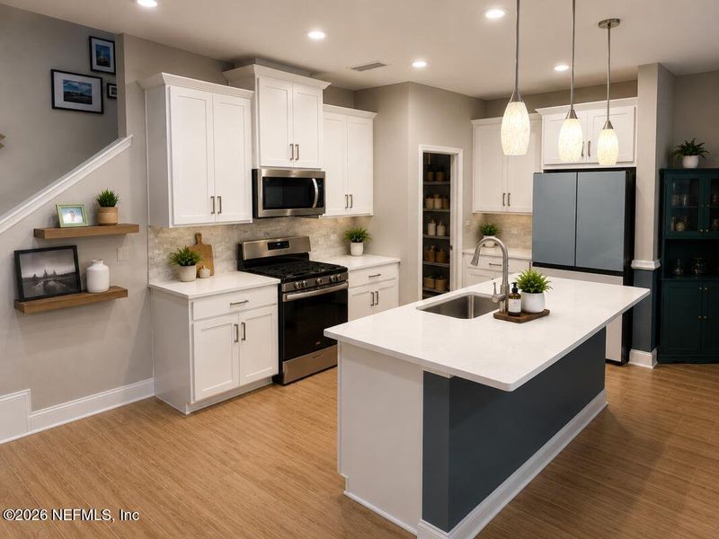 Furnished interior view inside a new home in Wells Creek, Jacksonville (Image 10).
