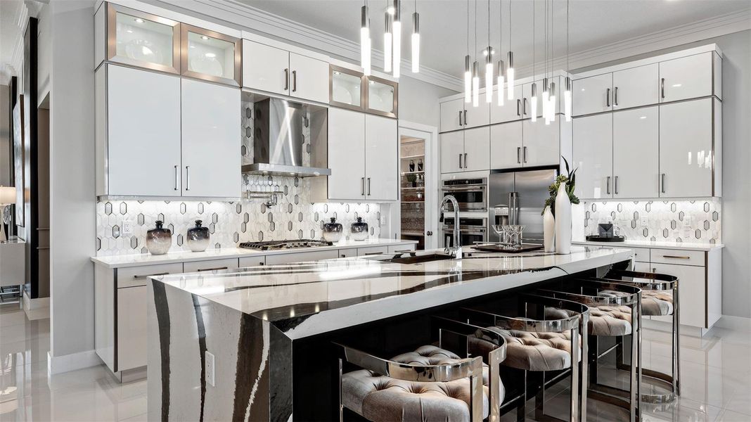 Furnished interior view inside a new home in Cresswind Palm Beach at Westlake, Westlake (Image 7).