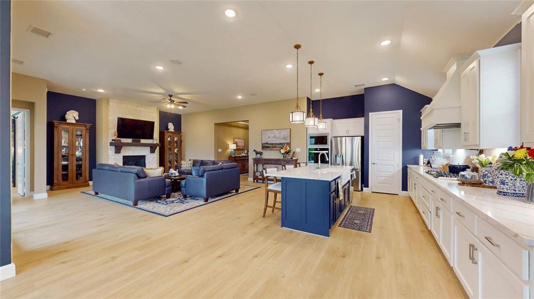 Upgraded Laminate wood flooring