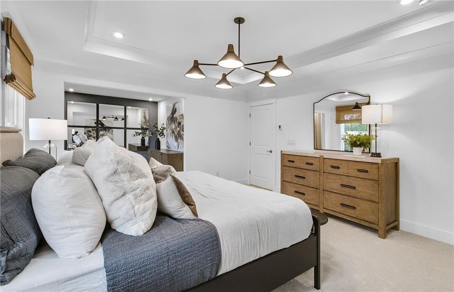 Furnished interior view inside a new home in Rose Creek, Cumming (Image 46).