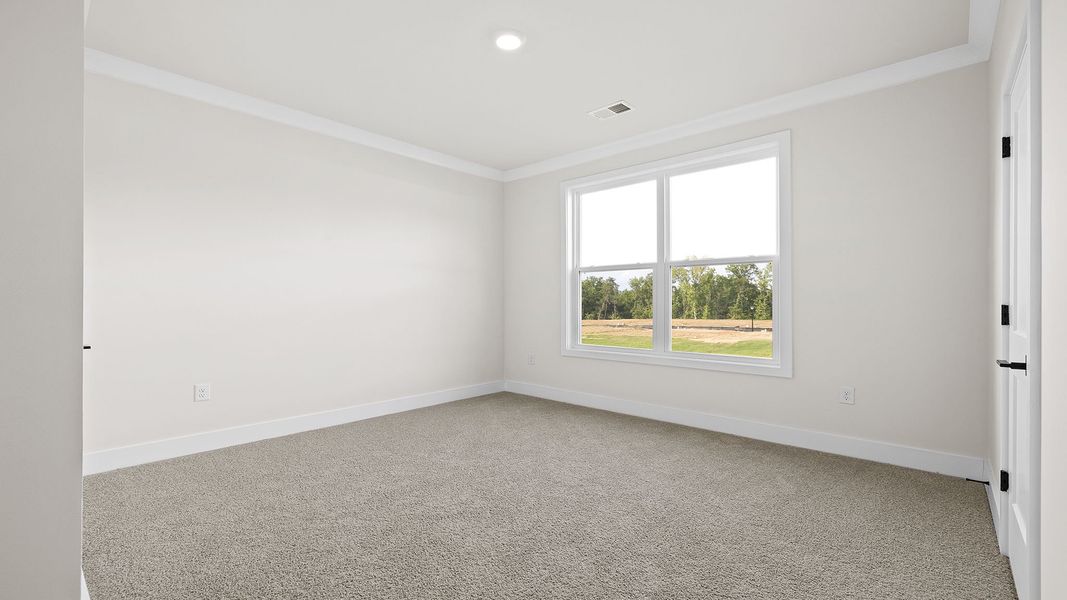 Representative unfurnished interior of a home built from the BERKSHIRE by D.R. Horton in Sycamore Cove, Woodruff (Image 17).