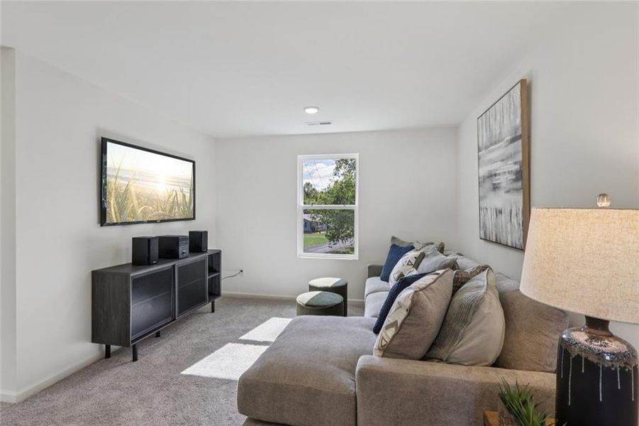 Furnished interior view inside a new home in Arrowhead By The Lake, Lizella (Image 4).