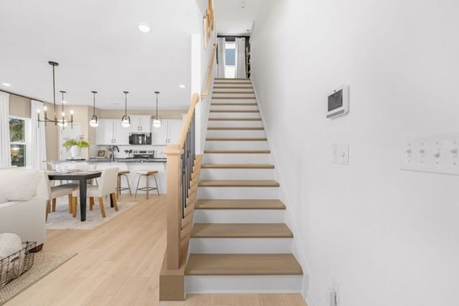 Representative furnished interior of a home built from the Alder by True Homes in Shay Crossing, Salisbury (Image 12).