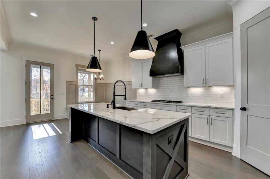 Furnished interior view inside a new home in , Buford (Image 9).