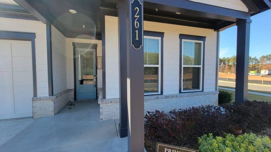 Exterior details and patio area of a home in The Reserve at Bells Ferry, Kennesaw (Image 4).