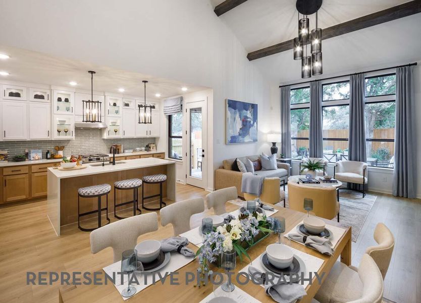 Furnished interior view inside a new home in Easton Park, Austin (Image 38).