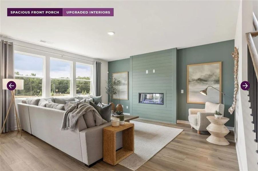 Furnished interior view inside a new home in Reserve at Gum Springs, Jefferson (Image 9).