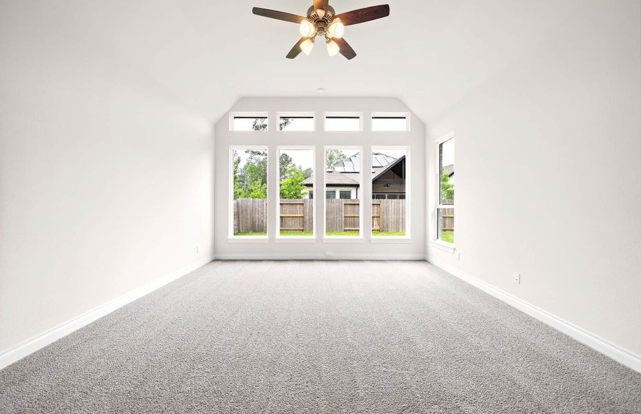 Representative unfurnished interior of a home built from the 4094 by Ravenna Homes in Artavia 70′, Conroe (Image 51).