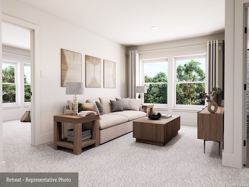 Furnished interior view inside a new home in Meyer Ranch – Select Reserve Series, New Braunfels (Image 7).