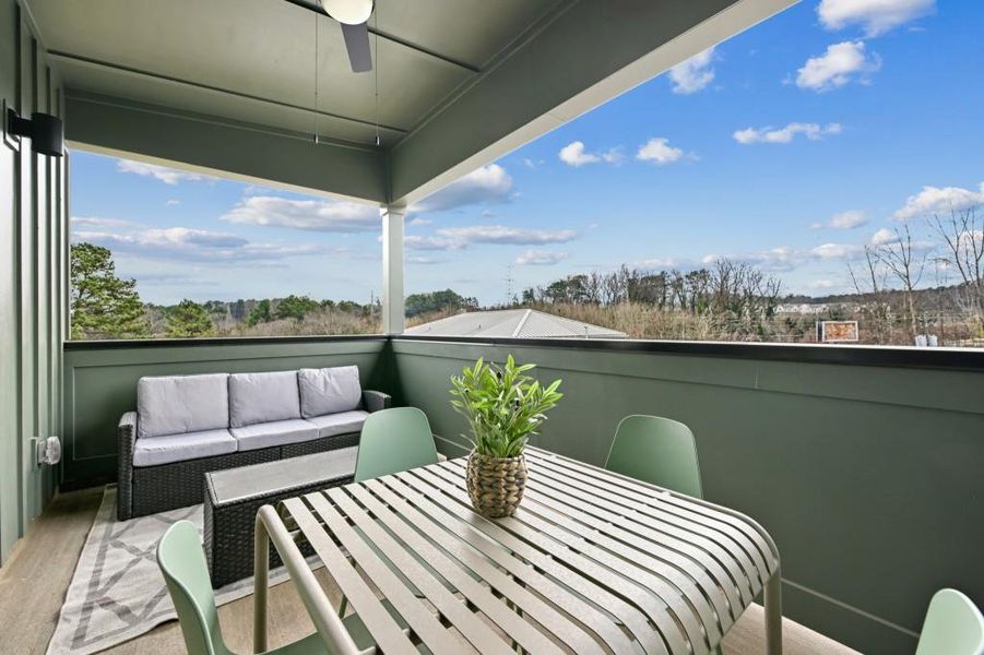 Exterior details and patio area of a home in , Atlanta (Image 27).