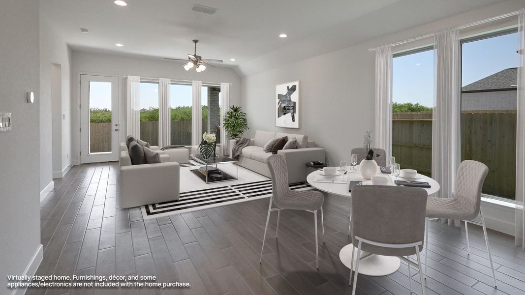 Furnished interior view inside a new home in Homestead, Schertz (Image 6).