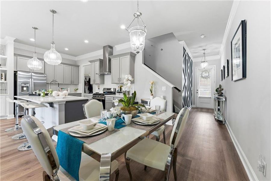 Furnished interior view inside a new home in , Decatur (Image 12).