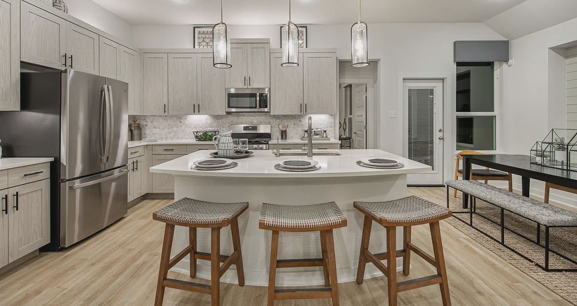 Representative furnished interior of a home built from the Andrew by Chesmar Homes in Meyer Ranch, New Braunfels (Image 5).