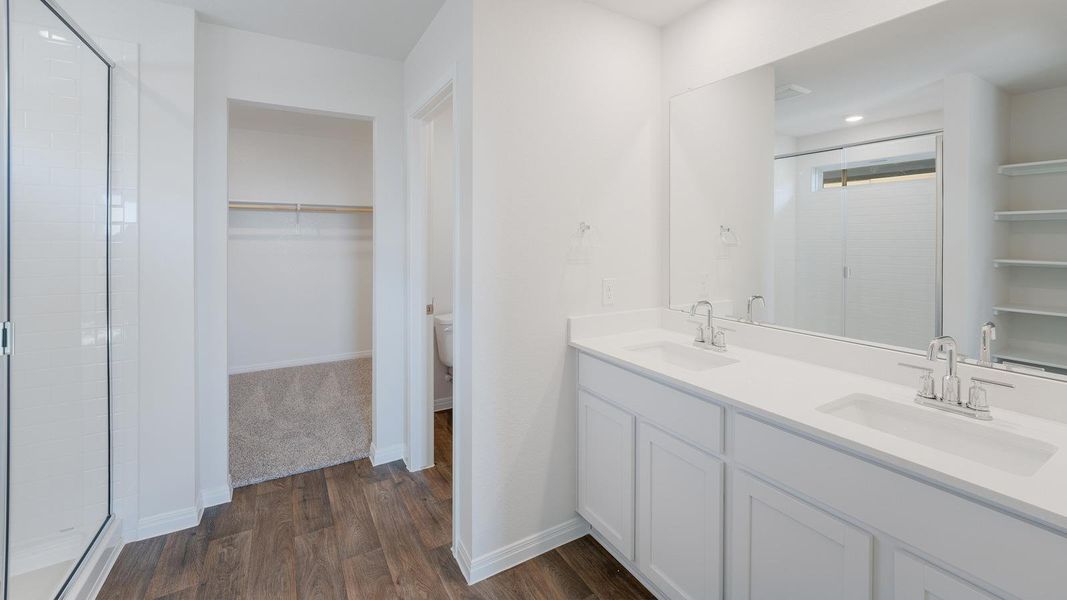 Furnished interior view inside a new home in Carillon, Manor (Image 4).