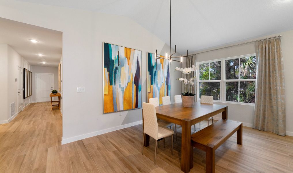 Dining area near kitchen